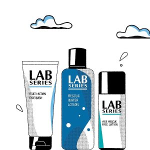 超后一天：Lab Series For Men 男士护肤品热卖 收多功能洁面 抗皱面霜
