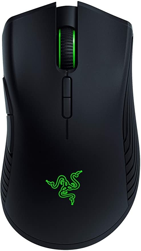 Mamba Wireless Gaming Mouse: 16,000 DPI Optical Sensor - Chroma RGB Lighting - 7 Programmable Buttons - Mechanical Switches - Up to 50 Hr Battery Life