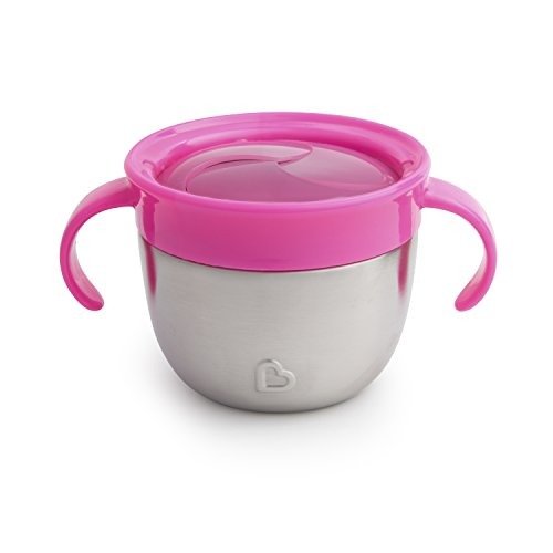 Snack Plus Stainless Steel Snack Catcher, Pink