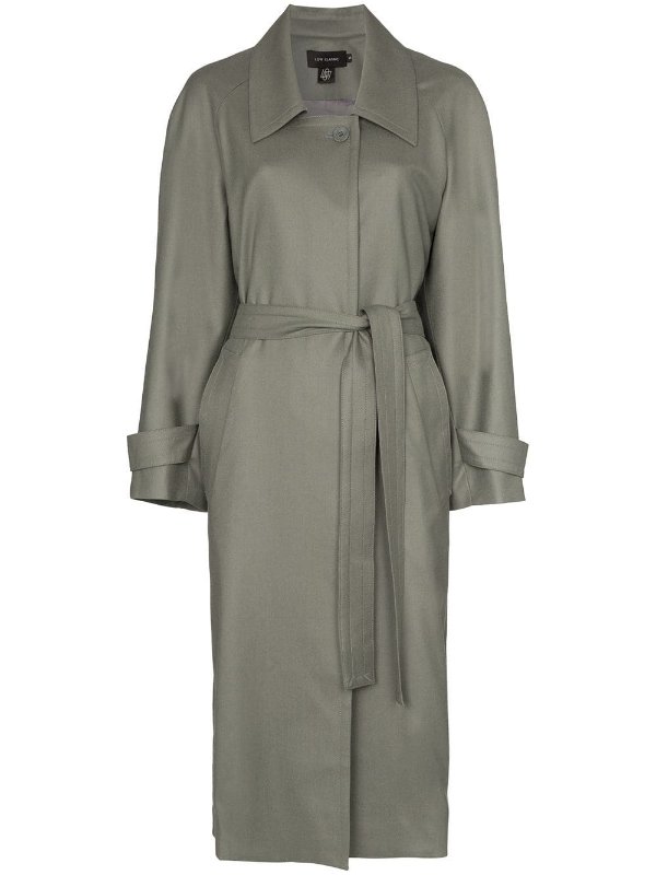 collared trench coat