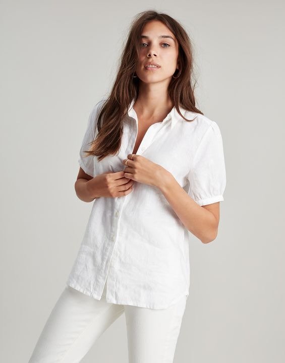 Eliza Short Sleeve Linen Shirt
