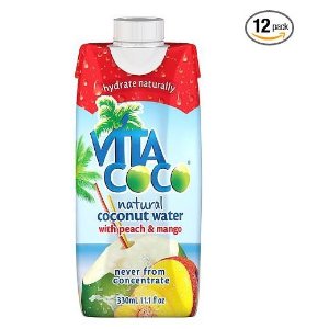 Vita Coco Coconut Water, Peach and Mango, 11.1 Ounce (Pack of 12)