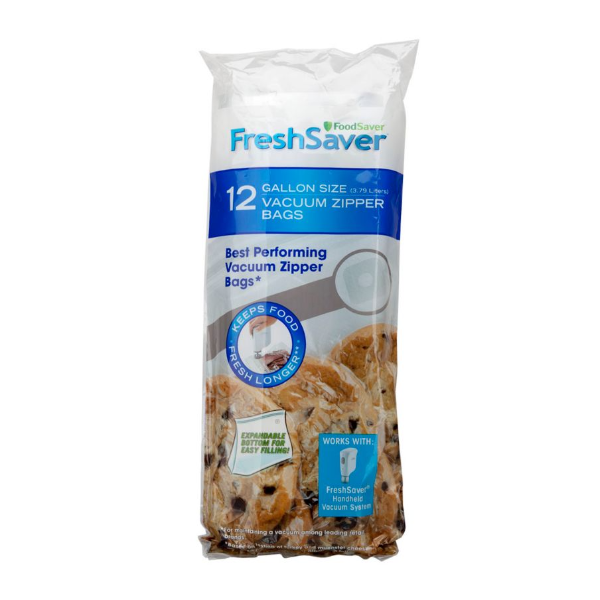 FoodSaver® Vacuum Zipper Gallon Bags, 12 Count | Foodsaver