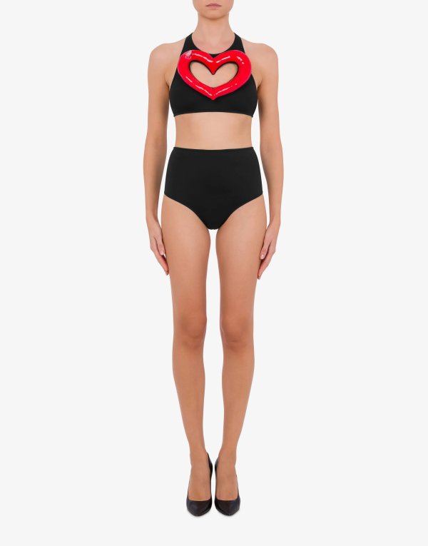 Inflatable Heart cut-out bikini