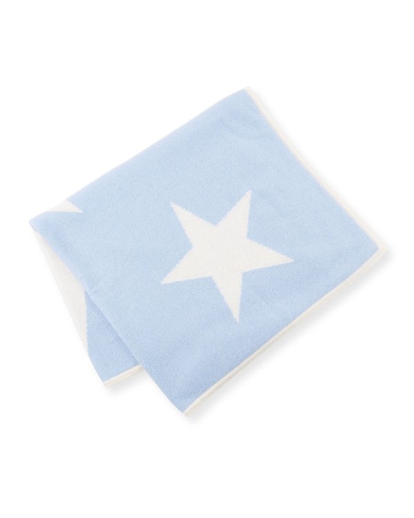 Scattered Stars Cashmere Baby Blanket Stars Knit Coverall, Size 3-12 Months