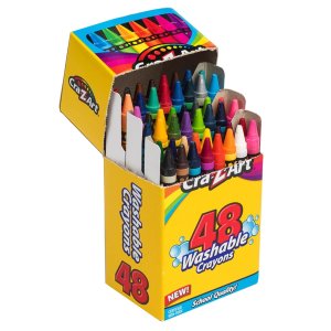 快来囤！Cra-Z-Art 儿童可水洗蜡笔48支 画出五彩世界