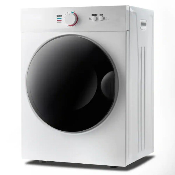 1.41 cu. ft. Compact Portable Electric Dryer in White with Easy Knob Control for 5-Modes