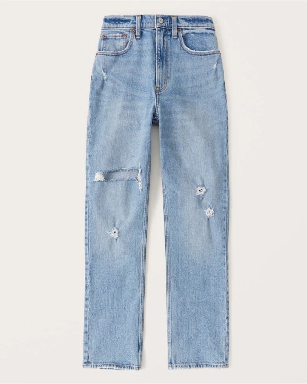Women's 90s Ultra High Rise Straight Jeans | Women's Up To 40% Off Select Styles | Abercrombie.com