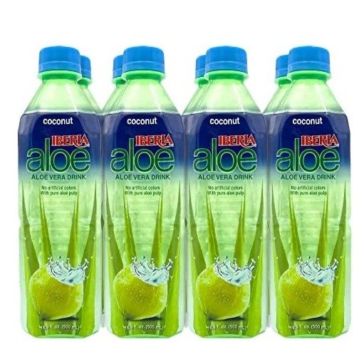 Aloe Vera Juice Drink, Coconut, 16.9 Fl Oz (Pack of 8)