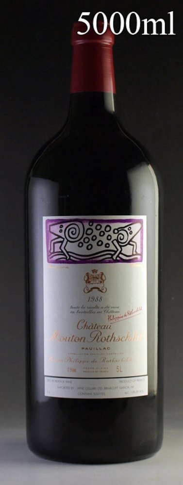 [1988] Chateau Mouton-Rothschild Jeroboam 5000 ml Ch.Mouton 葡萄酒
