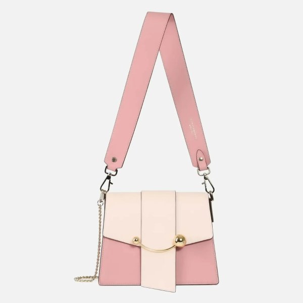 Women's Box Crescent Bag - Bi Colour - Caledonian Pink/Soft Pink