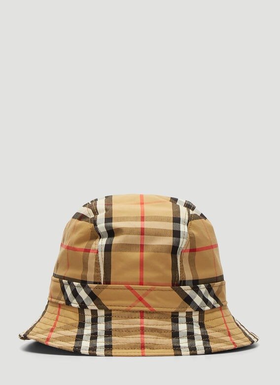 Vintage Check Bucket Hat in Beige