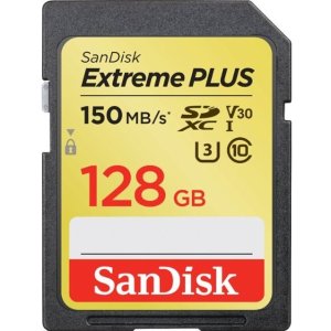 SanDisk - Extreme PLUS 128GB SDXC UHS-I Memory CardIncluded Free