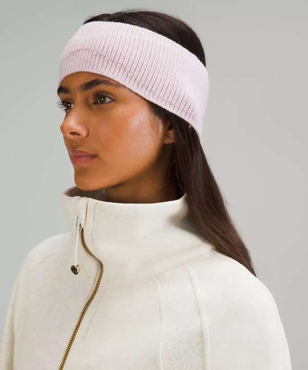 Women's Ribbed 羊毛暖耳罩