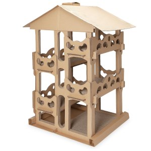 Tiger Tough Tower Playground Corrugated Cat Scratcher House