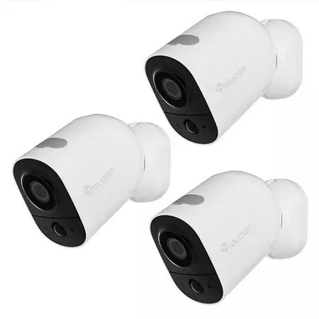 Toucan Wireless Outdoor/Indoor Security Camera Surveillance Set 3-Pack - Sam's Club