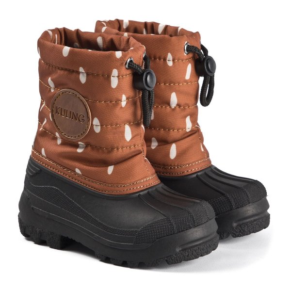 Brown Dots Isaberg Winter Boots | AlexandAlexa