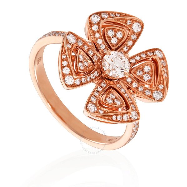 Fiorever 18k Rose Gold Diamond Ring