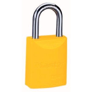 Master Lock 6835YLW Safety Series Padlock, Aluminum Body, 2-Inch, Yellow