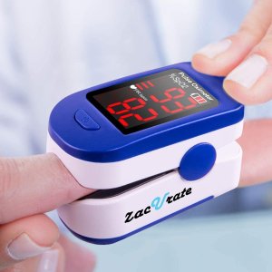 Zacurate 500BL Fingertip Pulse Oximeter Blood Oxygen Saturation Monitor