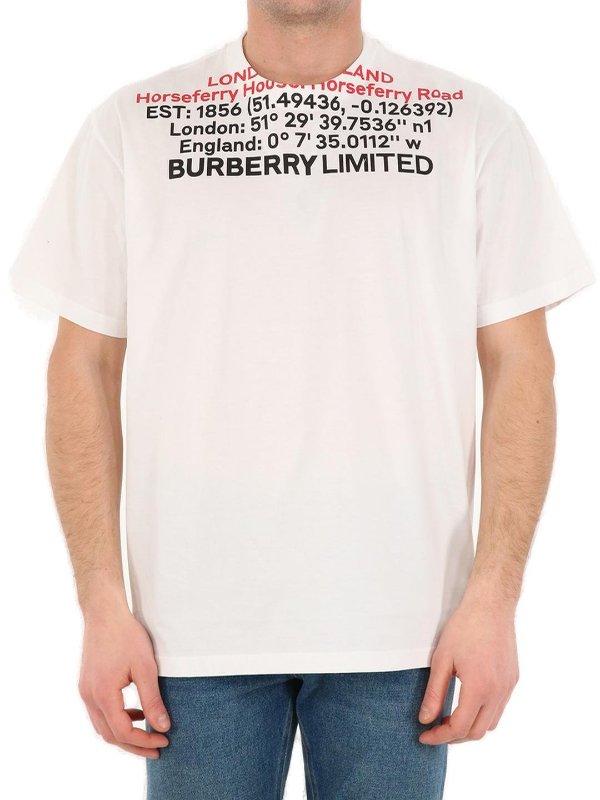 Location-Printed Crewneck T-Shirt