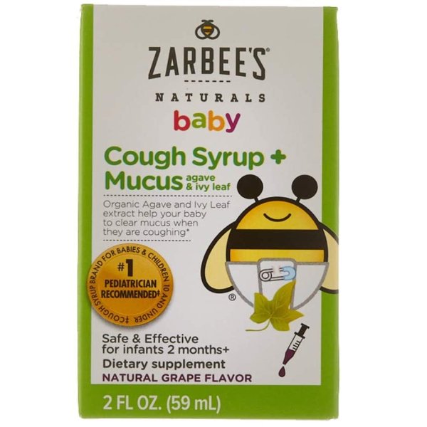 Zarbee's Naturals Baby Cough Syrup* + Mucus 2oz