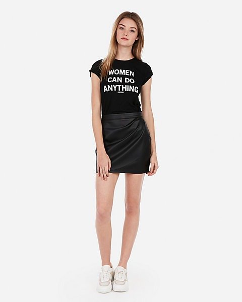 Women Can Do Anything Graphic Slim Tee