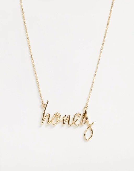 gold honey necklace 