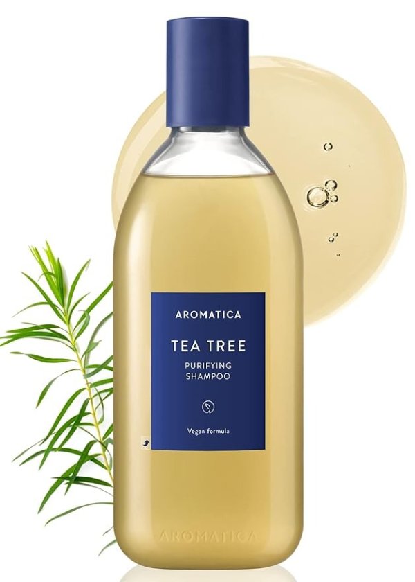 Tea Tree Purifying Shampoo 400ml/13.53oz, Sulfate Free, Vegan, Fights Oily Scalp, with Salicylic Acid | Hair Cleansing for Itchy Scalp, Refreshing and Clarifying