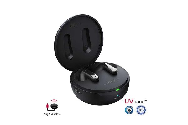 TONE Free FP9 - Plug and Wireless True Wireless Bluetooth UVnano Earbuds (TONE-FP9-Black) |USA