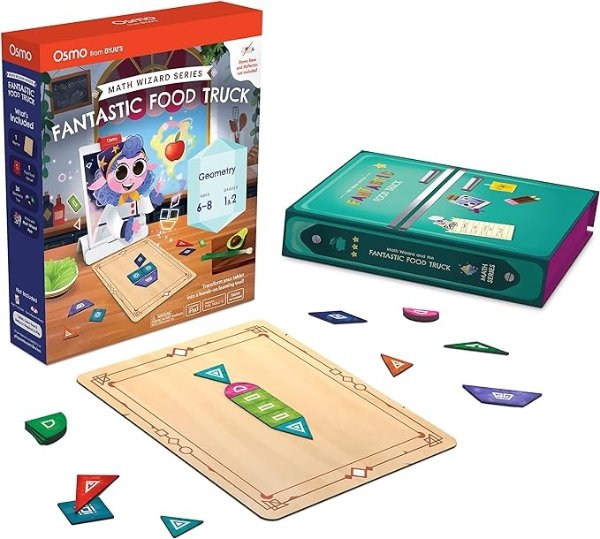 - Math Wizard and The Fantastic Food Truck Co. Games iPad & Fire Tablet - Ages 6-8/Grades 1-2 - Learn Geometry - Curriculum-Inspired - STEM Toy Base Required