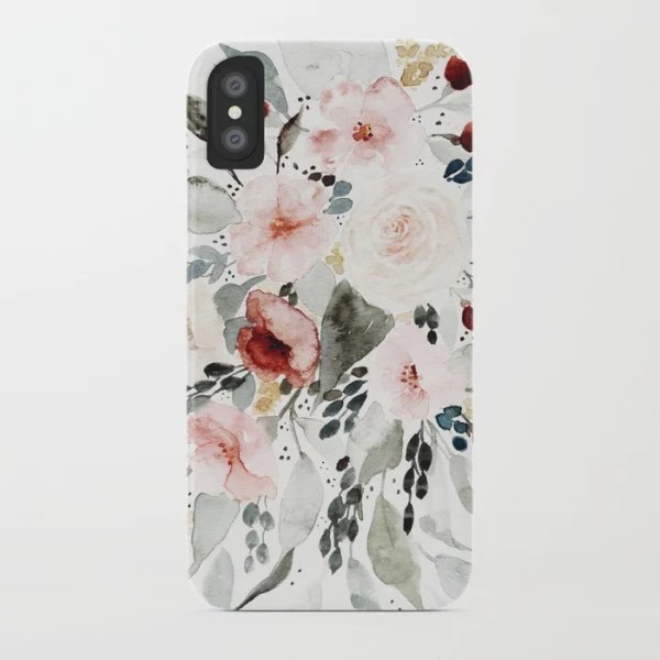 Loose Watercolor Bouquet iPhone Case by shealeenlouise
