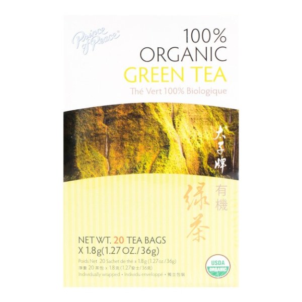 美国太子牌 特级有机绿茶包 20包入 36g USDA认证