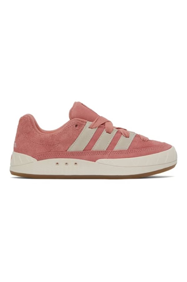 粉色 Adimatic 运动鞋
