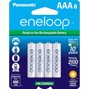Panasonic eneloop AAA 2100 Rechargeable Batteries 8-Pack