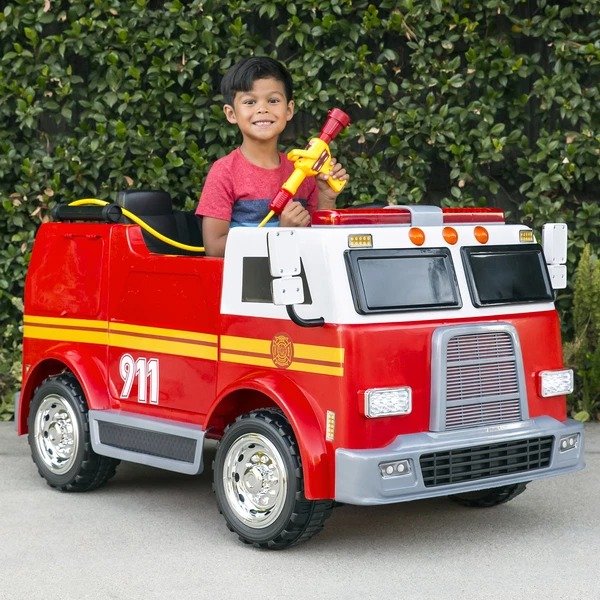 消防车可遥控12V儿童电动车