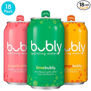 闪购：bubly 气泡水 热带水果口味 1.2oz 18罐