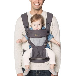 Ergobaby 360 All Carry Positions Award-Winning Cool Mesh Ergonomic Baby Carrier (Carbon Grey)