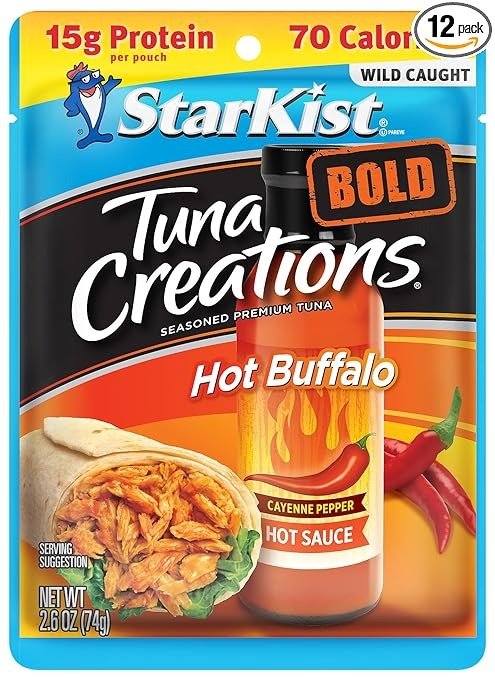 Tuna Creations BOLD Hot Buffalo Style - 2.6 oz Pouch (Pack of 12)