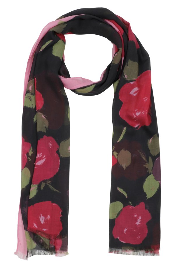brushy rose oblong scarf