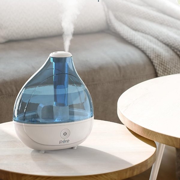MistAire Ultrasonic Cool Mist Humidifier - Premium Humidifying Unit with Whisper-Quiet Operation, Automatic Shut-Off, and Night Light Function