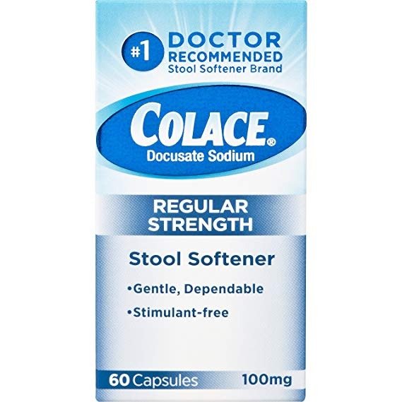 Regular Strength Stool Softener 100 mg Capsules 60 Count Docusate Sodium Stool Softener for Gentle Dependable Relief
