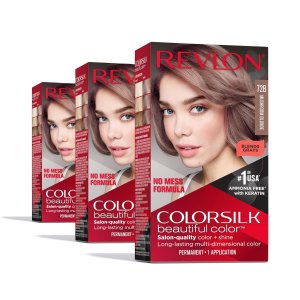 Revlon ColorSilk Beautiful Color Permanent Hair Color 72B Mushroom Blonde