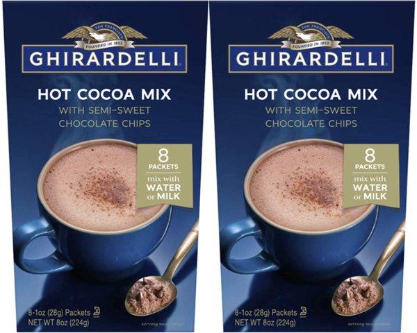 Hot Cocoa with Semi-Sweet Chocolate Chips - 2 boxes with 8 packets each Brand: