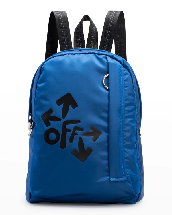 Boy's Rounded Logo Mini Backpack