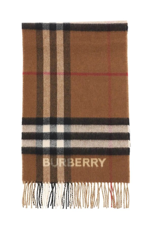 Check cashmere scarf Burberry