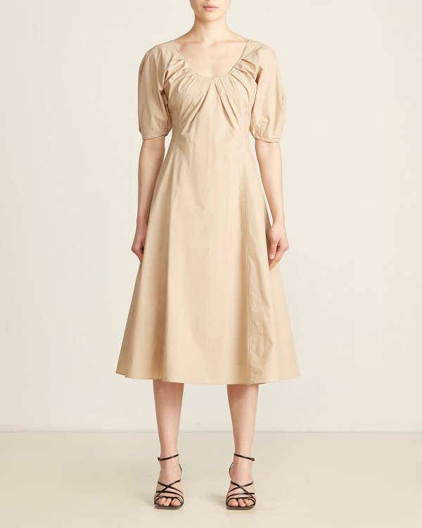 Lilli Shirred A-Line Dress