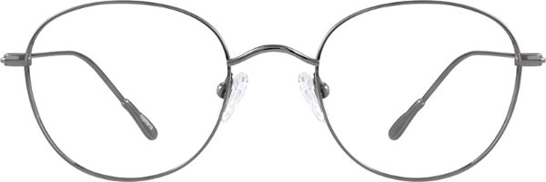 Gray Titanium Round Glasses #137912 | Zenni Optical Eyeglasses