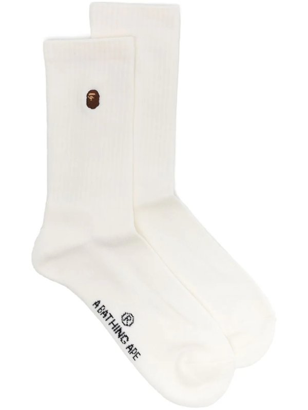 logo-patch ankle socks