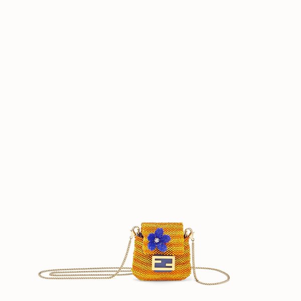 Charm with yellow beads - PICO BAGUETTE CHARM | Fendi | Fendi Online Store